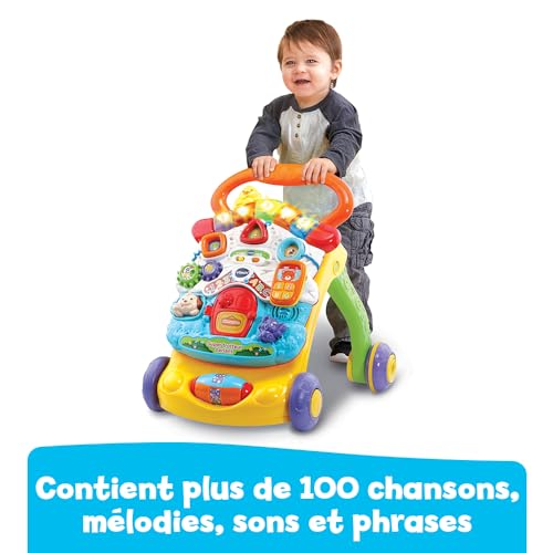 VTech - Super Trotteur Parlant Bébé Pliable Orange, Tableau d'Éveil Détachable, Jouet d'Activité et de Développement, Apprentissage de la Marche, Cadeau Bébé Dès 9 Mois - Contenu en Français – vue 5