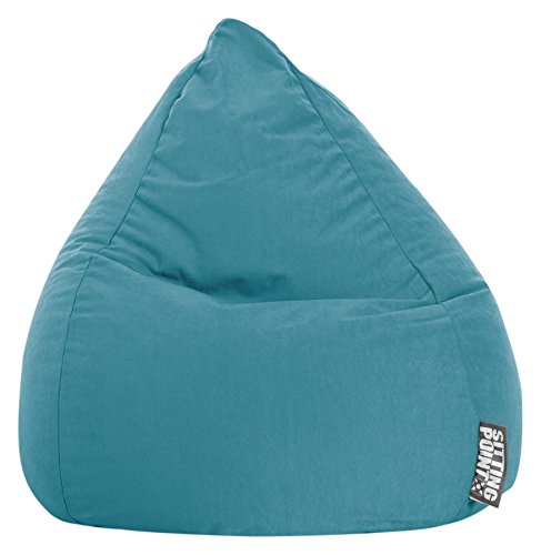 SITTING POINT only by MAGMA BeanBag Easy L Indoor Sitzsack, Lounge Sitzkissen, 70x90cm, Made in Germany, Waschbar, Sessel für Kinder & Erwachsene, smaragd SITTING POINT only by MAGMA BeanBag Easy L Indoor Sitzsack, Lounge Sitzkissen, 70x90cm, Made in Germany, Waschbar, Sessel für Kinder & Erwachsene, smaragd