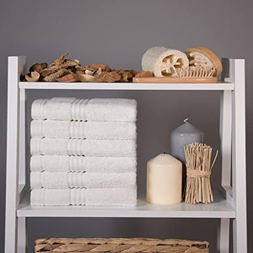 Comvi Luxury Towels 700GSM Bamboo Grey Bath Towels Set of 4 (2 Bath & 2 Hand Towels) - 50% Bamboo 50% Cotton Bathroom Linen - Soft, Absorbent & Durable Bathroom Towels 70 x 130 & 47 x 85 cm - Grey