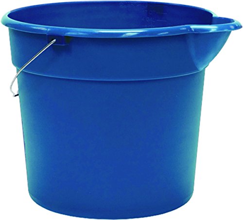United Solutions PA0013 Blue 4.5 Gallon (18 Quart) Plastic Utility Pail with Handle and Pouring Spout