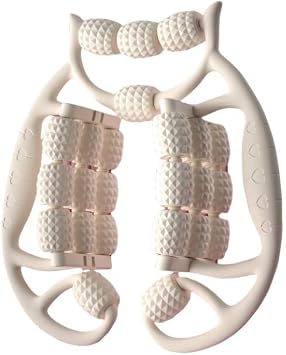 Ring Massager Ring Massager Women Muscle Relaxation Calf Clip Leg Meridian Relax Muscle Yoga Exercise Gym Home Training Leg Roller Massager Circulation Muscle Deep Tissue Leg Massager for Feet Ivory