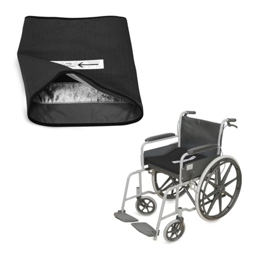 Ehucon One-Directional Wheelchair Seat Cushion-17 x17 Non-Slip Fall Prevention Seat Pad for Elderly, Wheelchairs, Chairs, and Car Seats
