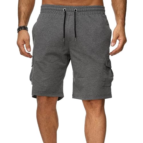 Shorts cargo deportivos para hombre con múltiples bolsillos miniatura 2