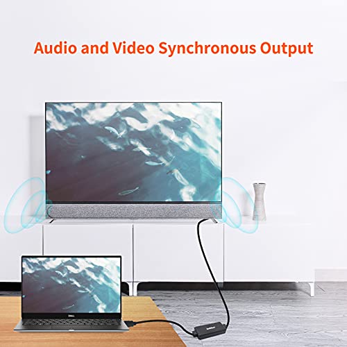 BolAAzuL Active 4K HDMI to Displayport 1.2 Converter Adapter Cable 6FT/1.8M, HDMI Source Monitor Cable Unidirectional HDMI 1.4 Male to DP 1.2 Male -AHDPC