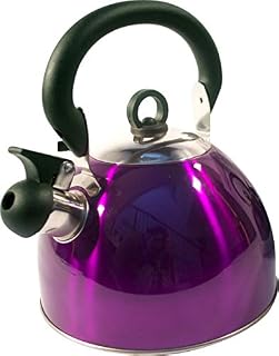 Kabalo 3L Purple Stainless Steel Whistling Kettle Stove Top Hob Kitchenware Tea Coffee Camping