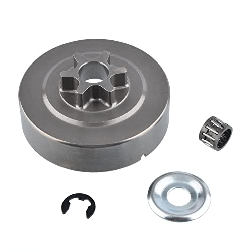 Cancanle 3/8 6 Dientes Embrague batería Piñón Arandela E-Clip para STIHL 017 018 021 023 025 MS170 MS180 MS210 MS230 MS250 Motosierra 1123 640 2003 Cover