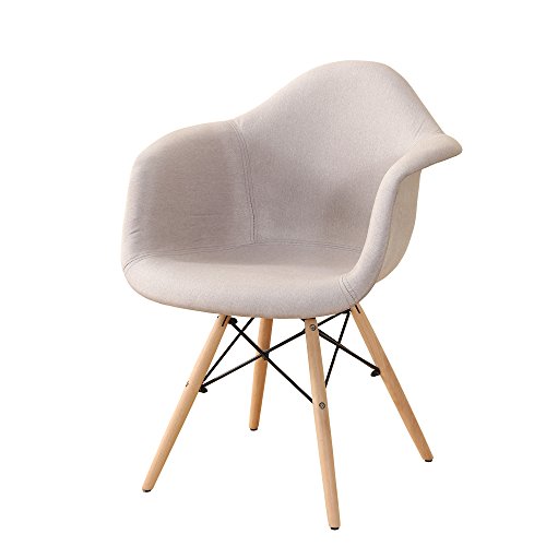 interougehome Fauteuil de Style scandinave Gris Clair, Fauteuil Design Nordique