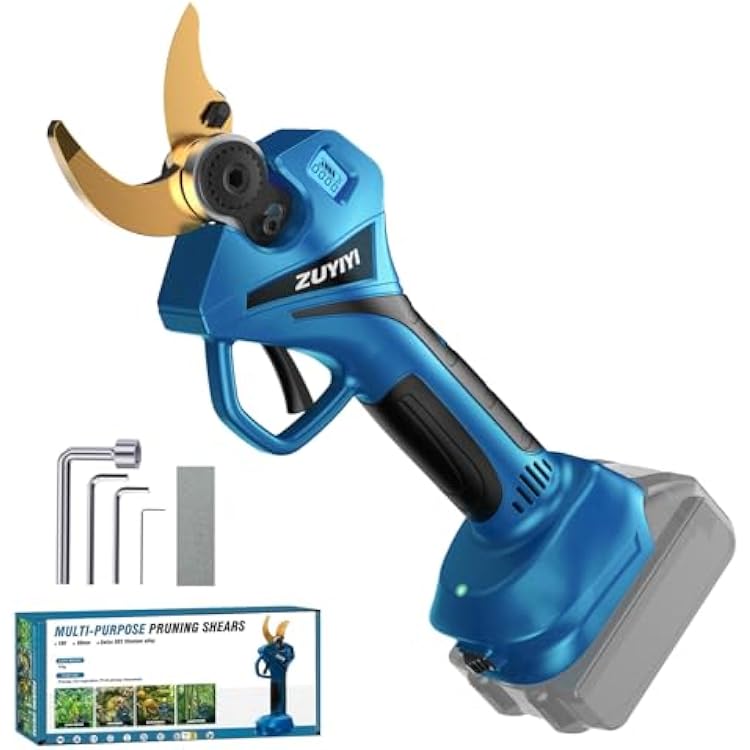 Cordless Electric Pruning Shears for Makita 18V Battery, 2.4 Cutting Brushless Electric Pruner, Tree Branch Cutter for Tree & Flower Trimming w/LED Display, 2 Levels Adjustable (Bare Tool)
