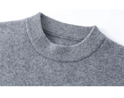 Mens Cashmere Sweater Plus Size Warm Thickened Casual O Neck Knitted Pullovers3