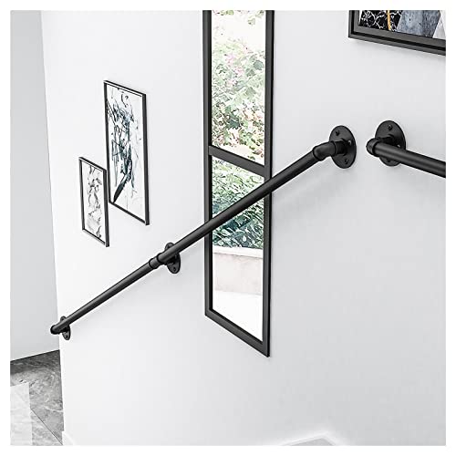Main courante d'escalier en acier noir style loft industriel chic