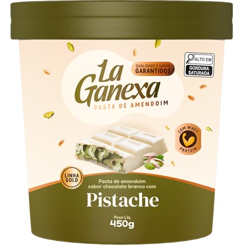 Pasta de Amendoim Integral Gourmet (450g), Pistache, La Ganexa