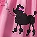 Nwnip Kids Girls 1950s Costume Poodle Skirt Halloween Party Dress Up（Pink, 3-4 Years）
