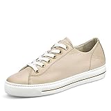 paul green sneaker 38 Innensohle: Textil Paul Green 4704 Damen Sneaker aus Glattleder Laufsohle mit 30-mm-Plateu beige, Groesse 38, beige