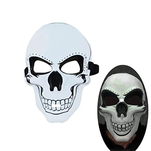 OUQIWEN Masque d'Halloween Tête De Mort,Masque Effrayant,Convient à Pour Carnaval,Soirée Déguisée,Halloween,Cosplay Cover