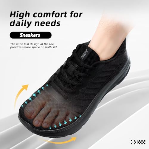 Mens Wide Walking Shoes Soft Sole Non Slip Running Comfortable Tennis Breathable Athletic Gym Workout Sport Sneakers3