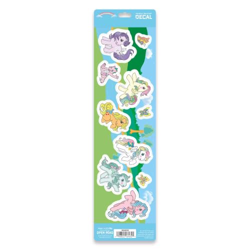 Image of Hasbro My Little Pony Ponies in the Park Adhesive Vinyl Decal Pack | Cute My Little Pony Stickers for Laptop or Water Bottle, 1 pack (10 count)