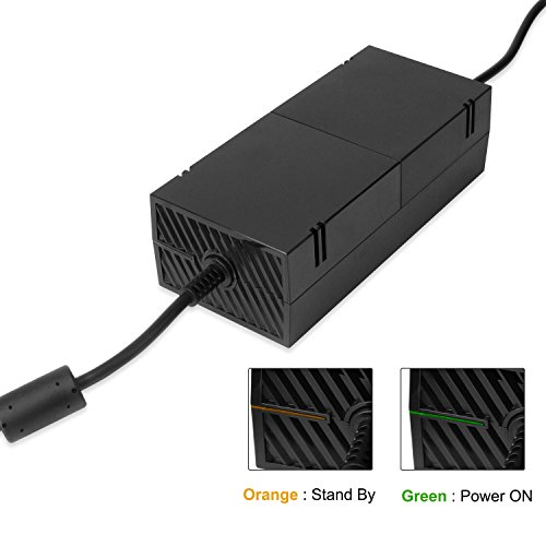Xbox One Power Supply, AC Adapter Replacement Charger with Cable for Xbox 1, Xbox One Power Brick 100-240V …