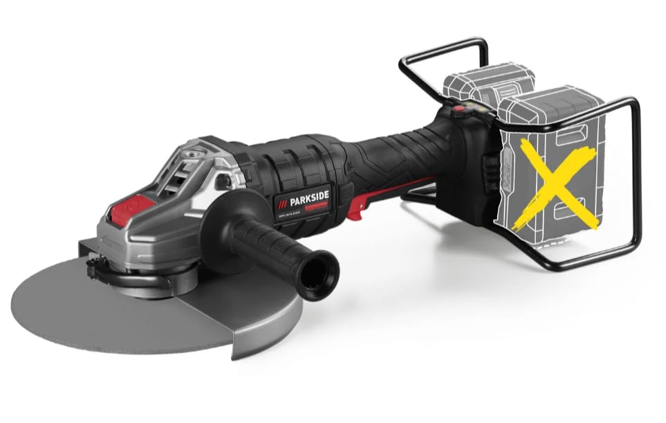 Parkside Performance PWSAP 40-Li - Amoladora angular inalámbrica ...