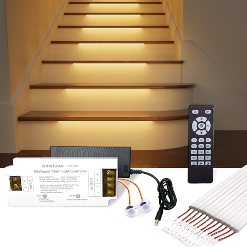PIR Motion Sensor COB LED Light Strip Stair Dimming Easy Connect - View #12