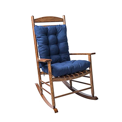 Rocking Chair Cushion Set, 2 Piece Non-Slip Seat/Back Chair Cushion Indoor,Outdoor Soft Thickened Patio Chaise Lounger Cushion Overstuffed Patio Chair Pads(Chair not Included) (Navy) Rocking Chair Cushion Set, 2 Piece Non-Slip Seat/Back Chair Cushion Indoor,Outdoor Soft Thickened Patio Chaise Lounger Cushion Overstuffed Patio Chair Pads(Chair not Included) (Navy)