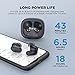 HTC True Wireless Bluetooth Earbuds 9 Bluetooth 5.3, in-Ear Earphones Transparent Case Design with Wireless Charging Fuction, 24Hour Playtime/Game Modes/Built-in Mic/Touch Control -Black