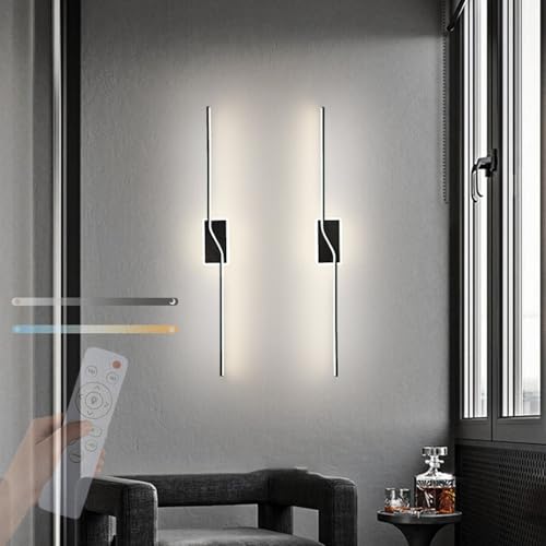 Lámpara de Pared para Dormitorio y Hotel con Mando a Distancia Aplique Moderno Regulable de 100cm