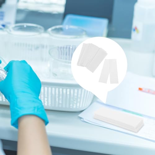 Image of Chromatography Paper Strip: 500 Sheets Experiments Filter Paper Absorbent Laboratory Cleaning Sheets for Chemistry Laboratory Classroom Pigment Separation and Experiments