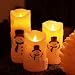 Yinuo Mirror Velas Led Navidad Exterior Interior, Vela Led Efecto Llama con...