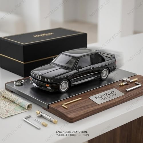Image of 1:24 Scale BMW Retro M3 Model - Vintage Classic Sports Car Collectible, for Car Kids and Collector (Multicolor) (Pack of 1)