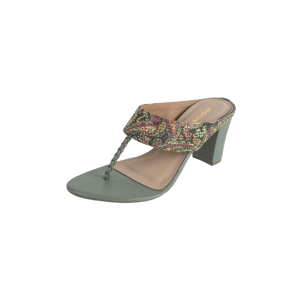 mochi Women's Elegant Embellished Heeled Sandals-picture-15
