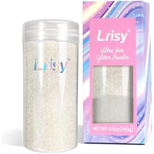 Lrisy Iridescent Fine Glitter Powder(Ultra Thin Rainbow) 140g/4.5oz