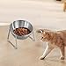 Baoblaze Cat Bowl, Feeding Container, Decor Non Slip,Water Dish Bowl, Elevated Pet Feeder for Puppy Bedroom,Home,Living Room,Traveling, Round Single Bowl