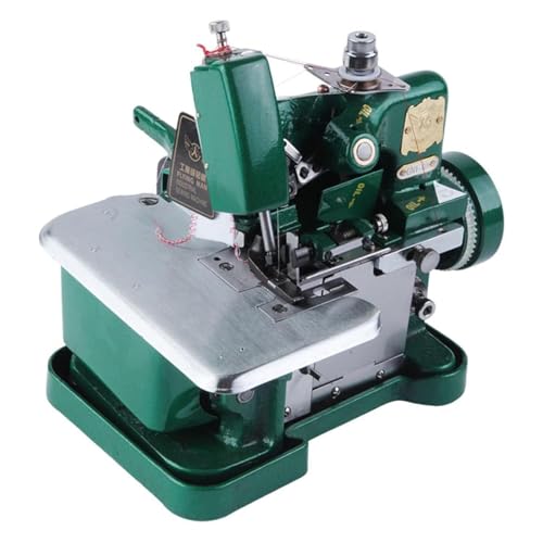 All Metal Frame Professional Overlock Machine,250W High-Speed Serger with Differential Feed for Thick Fabrics (Denim, Canvas, Upholstery) Stretch Knits