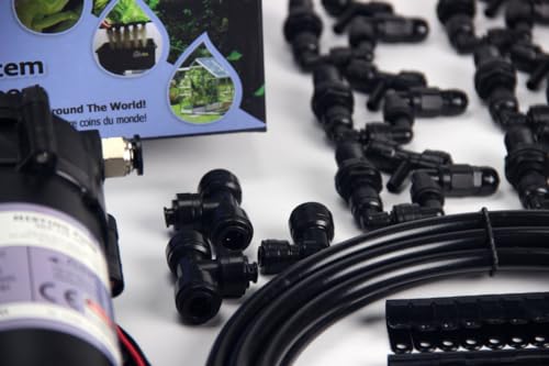 Image of MistKing - Advanced Misting System (3 /8 inch Backbone), 5th Gen | Used by Zoos, Institutions & Hobbyists | Expandable to 70 Nozzles | Fine Mist | 50 Micron Droplets | Upgraded Timer & Components |