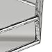 Kate and Laurel Felicia Modern Glam 2-Piece Nesting Metal Mirrored Decorative Accent Trays, Silver