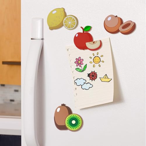 Image of SUPINEEDO Fridge Magnet for Toddlers 1-3, Strong Magnetic Rubber Cute Fruit Refrigerator Magnet for Kids, Kids Magnets for Fridge Baby Magnet Toys Children Gift for Whiteboard Fridge Dishwasher Oven