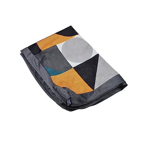 Housse de coussin rectangle velours 80 x 60 cm Geo Pop grand format