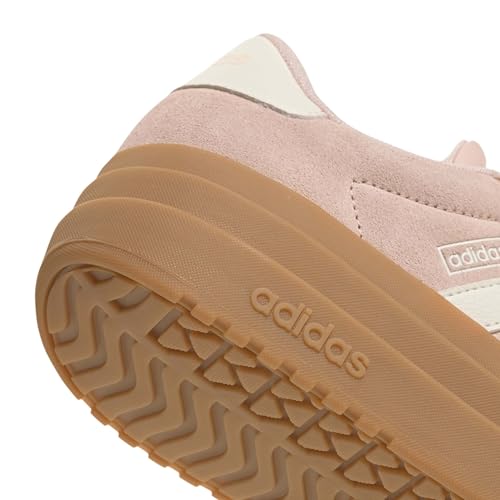 Image of adidas Womens Vl Court Bold Lace Up Sneakers Shoes Casual - Pink