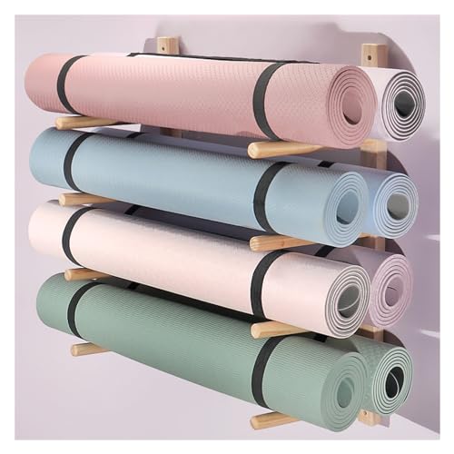 Rangement tapis de yoga mural pour libérer le sol de votre salle
