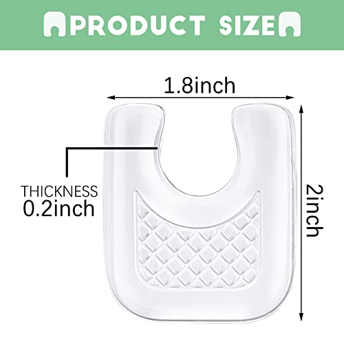 Image of Funtery 20 Pieces Callus Pads for Feet, U-Shaped Gel Self-Adhesive Waterproof Inserts, Suitable for Sneakers, High Heels, Boots, Sandals, and More (Pack of 2)