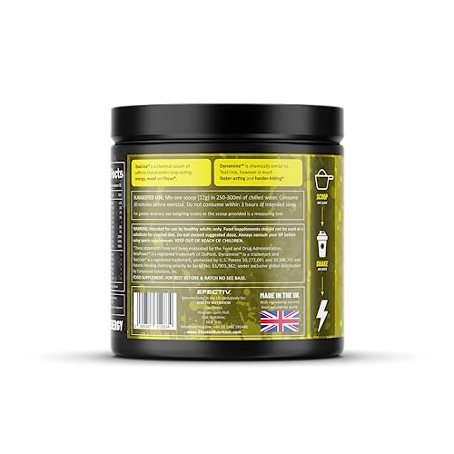 Efectiv Nutrition The Edge Pre Workout 300g | Beta Alanine | Caffeine | Dynamine | Teacrine | Helps Provide Fast Clean Energy and Focus | 25 Servings (Lemon Sherbert) - Image 3
