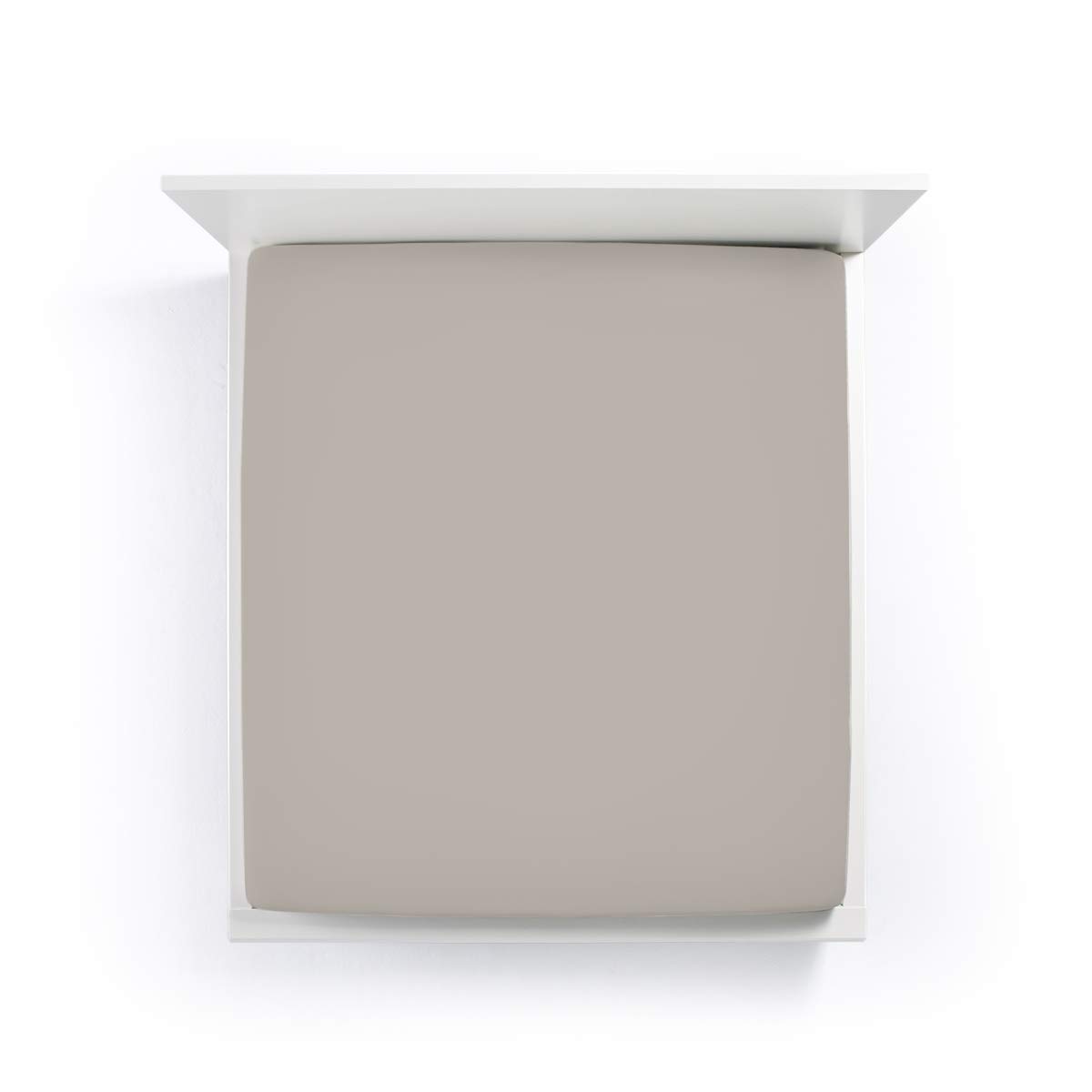 Bella Donna Jersey prześcieradło z gumką 90/190 - 100/220 cm - 0125 (platyna)