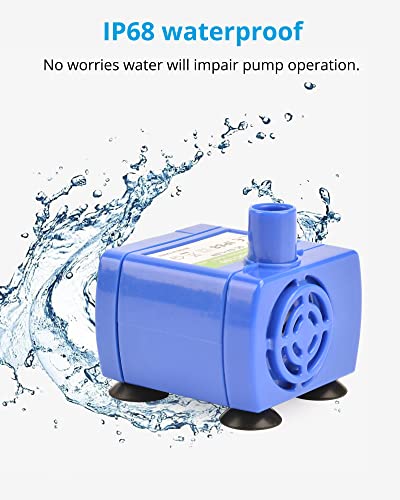 NICREW Ersatzpumpe für Katzentrinkbrunnen, Pet Fountain Ultra Quiet Long Lifespan Wasserpumpe