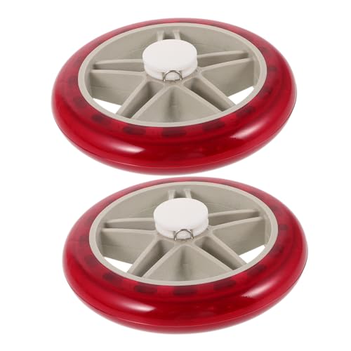 Roues de rechange pour chariot de courses en plastique PU pour réparer un cabas