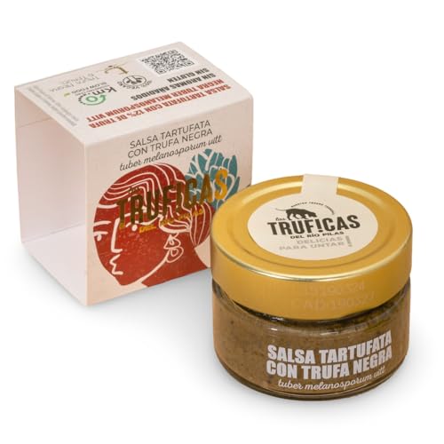 Salsa Tartufata Con Tartufo Nero 100 Gr. 10% Tuber Melanosporum Vitt.), Senza Aromi Aggiunti, Senza Coloranti, Artigianale, Per Paste, Risotti E Carni