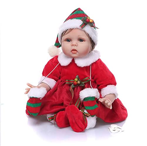 HOMONEY Reborn Puppe 19 Inch Weiche Puppe Silikon Weihnachtspuppe Lebensechte Echtuch Puppe Kinder Geschenk Baby Huggums Best Birthday Geschenk – Bild 4