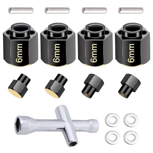 HobbyPark Brass Hex Extension for TRX4M Upgrades Parts Extended Wheel Hex Hubs Extenders Offset...