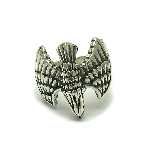Bague en argent massif 925 Aigle : sublimez votre style urbain au quotidien