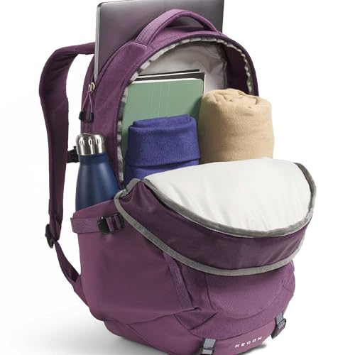 Image of The North Face Women's Recon Everyday Laptop Backpack - Commuter Travel Bag, 18 inch Laptop Sleeve, Water-Repellent, Chroma Purple Light Heather /Hushed Lavender, One Size