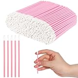 Hshenjhu 400 Stück Lippenpinsel, Lippenstift Stab Applikator Einweg, Lipgloss Concealer Pinsel Weich, Make Up Lippenstift Pinsel Hygienisch und langlebig, für Make-Up, Dental und Oral